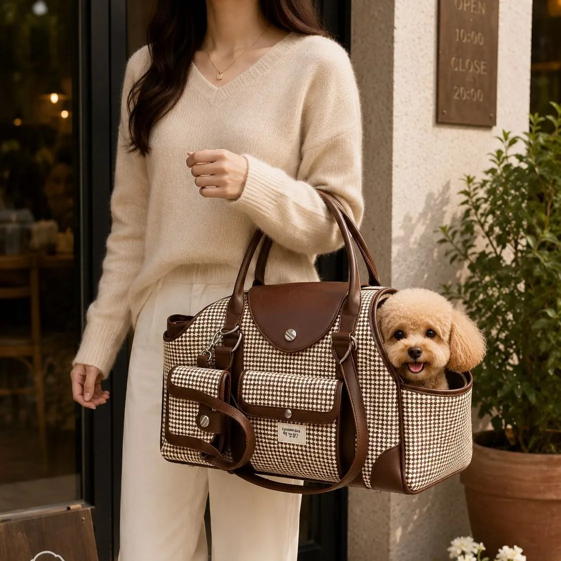 Pet out portable cat bag dog bag breathable large capacity portable shoulder messenger travel  pet travel bag