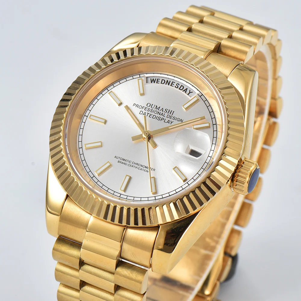 Miyota 8285 orologi con movimento orologi da uomo di lusso orologi in acciaio inossidabile con vetro zaffiro orologi con movimento meccanico automatico