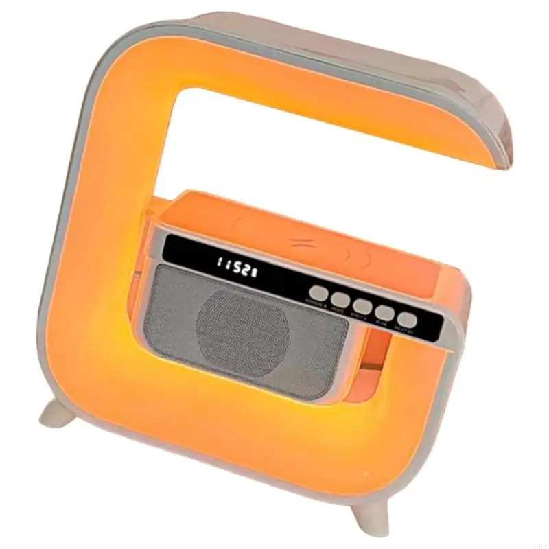 مصباح غرفة نوم 83cc وشحن لاسلكي لشاحن الهاتف BT5.2 اتصال سريع