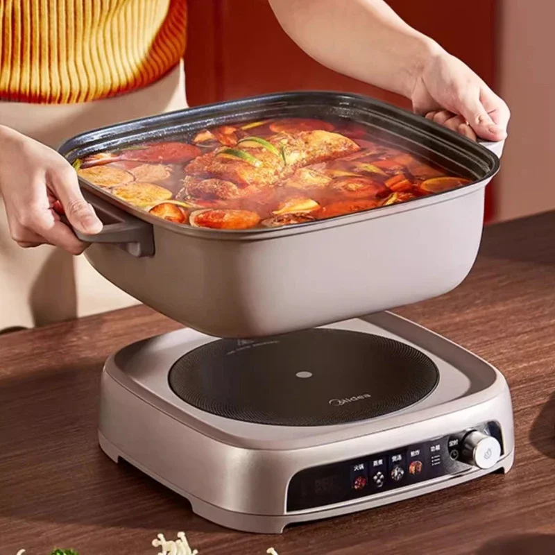 IH мгновенная горячая кастрюля, бытовая разделенная сковорода, многофункциональная электрическая индукционная плита с горячей кастрюлей, электрическая сковорода