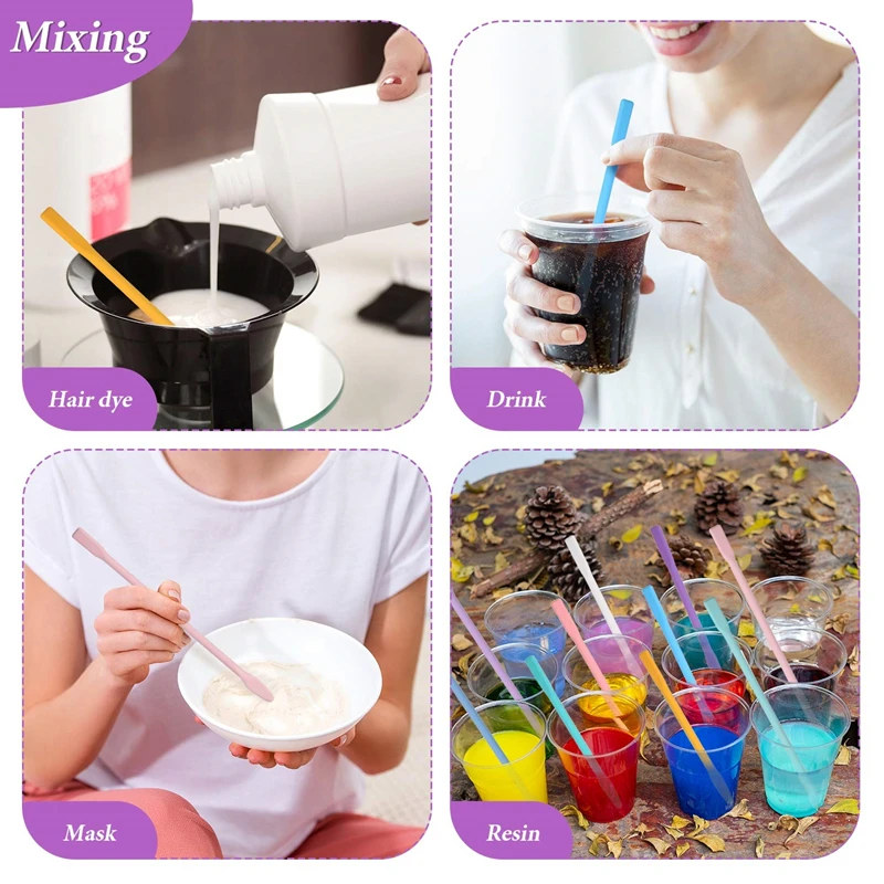 14/16/20cm Silicone Stir Sticks Rods Jewelry Making Tool For Resin Mixing Liquid Epoxy Dye DIY Craft Creation Supplies Equipment