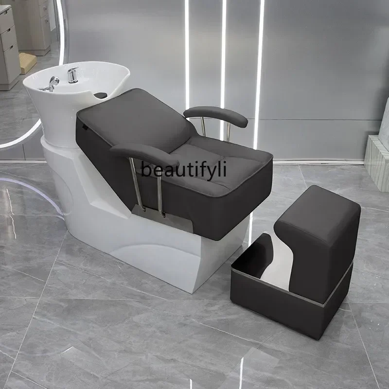 

35Hair Shop Head Treatment Shampoo Chair Water Heater Integrated Hair Saloon Dedicated Flushing Bed Lying HalfSSS