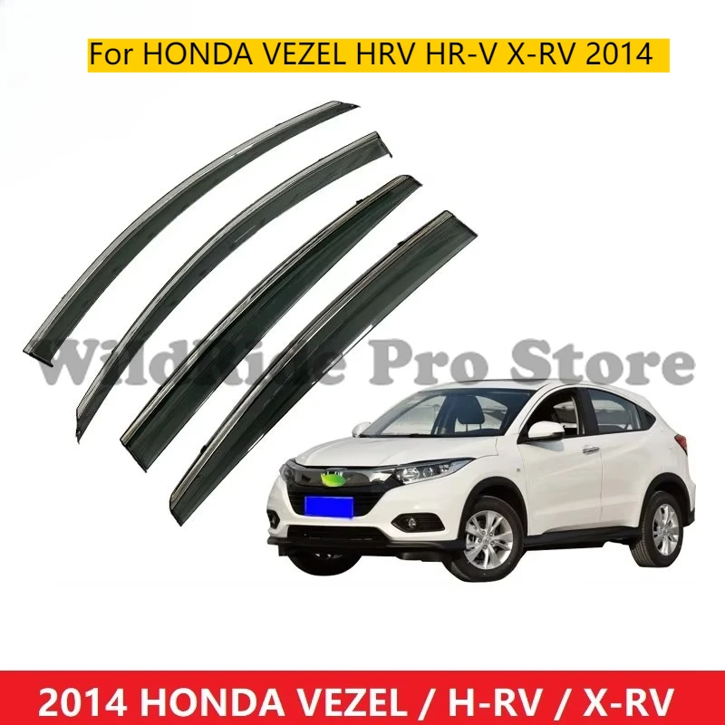 

CAR WINDOW VISOR for HONDA VEZEL HRV HR-V X-RV 2014 WIND DEFLECTOR RAIN GUARD SUN SIDE DOOR VENT VISOR WEATHER SHIELD SUN VISOR