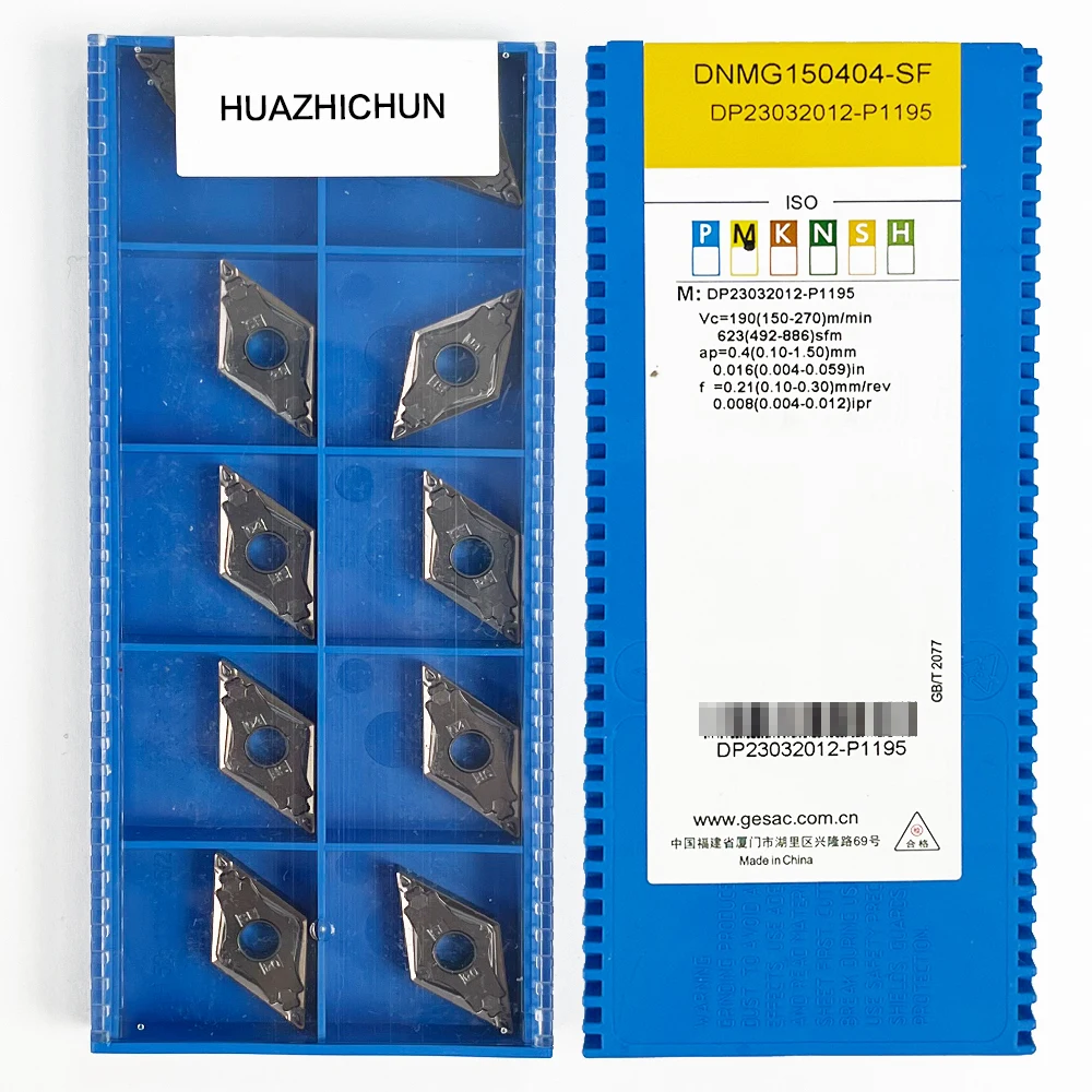 HUAZHICHUN DNMG150404-SF GS3115 Carbide Insert Lathe Cutter Tool