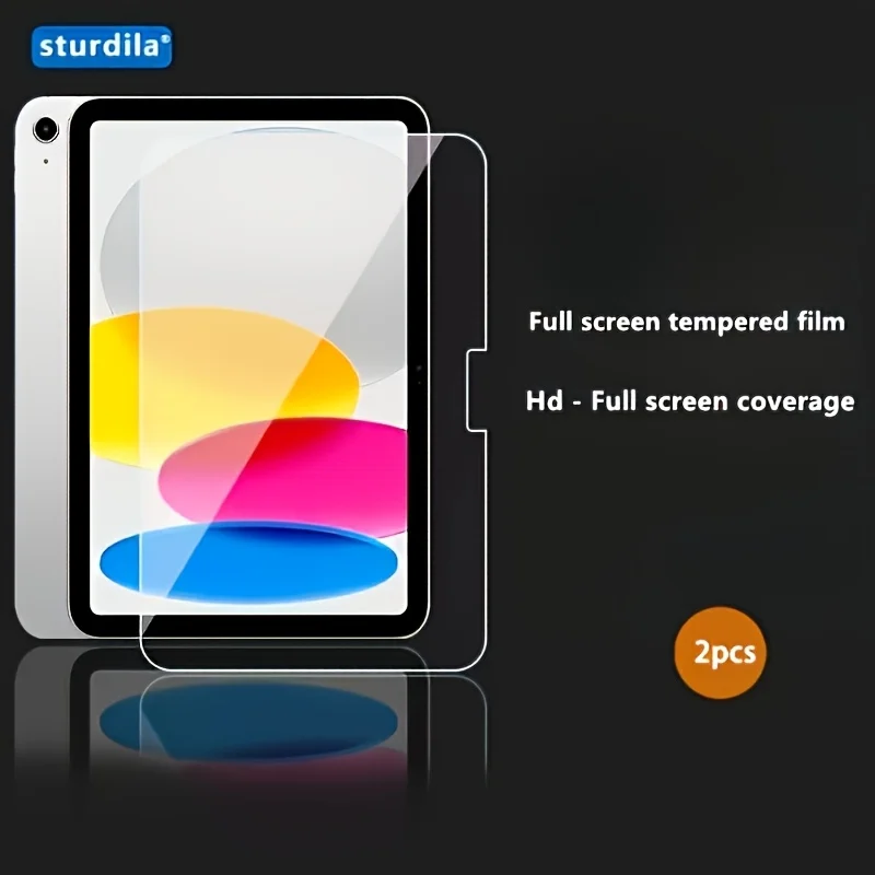 Pack of 2, for iPad/Pro 13, Tempered Glass Screen Protector, 9H Hardness,