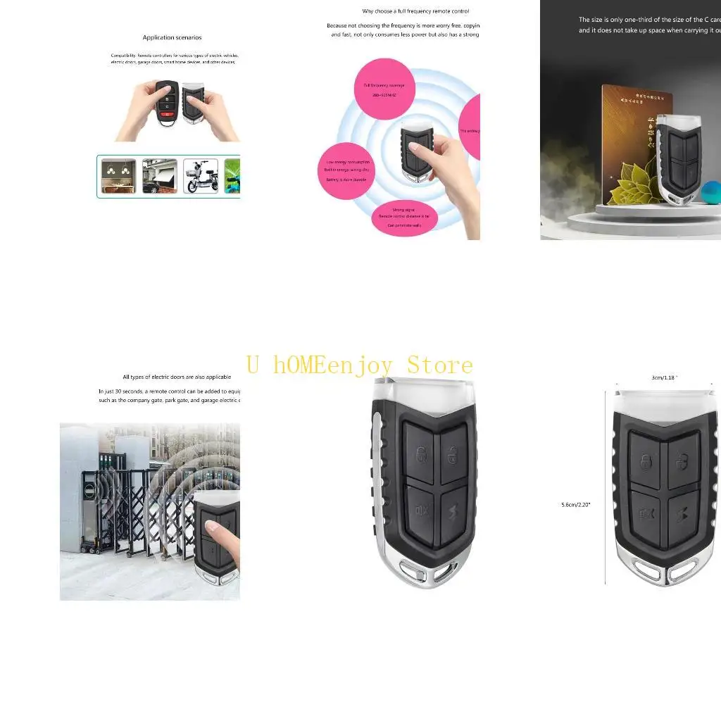 B0KF 280-915MHz Remote Control with Copy Function Transmitters Auto Cloner Duplicators for Electric Car Rolling Door