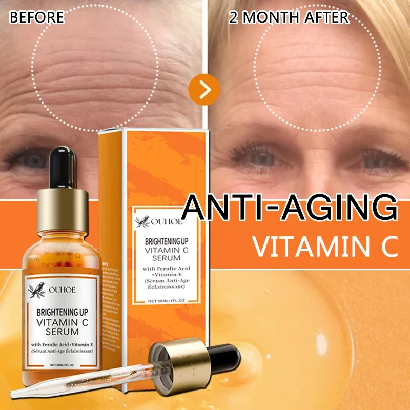 

Vitamin C Face Serum Anti Aging Skin Brightening Fade Fine Lines Anti-Wrinkle Skin Care Firming Lifting Korean Product face