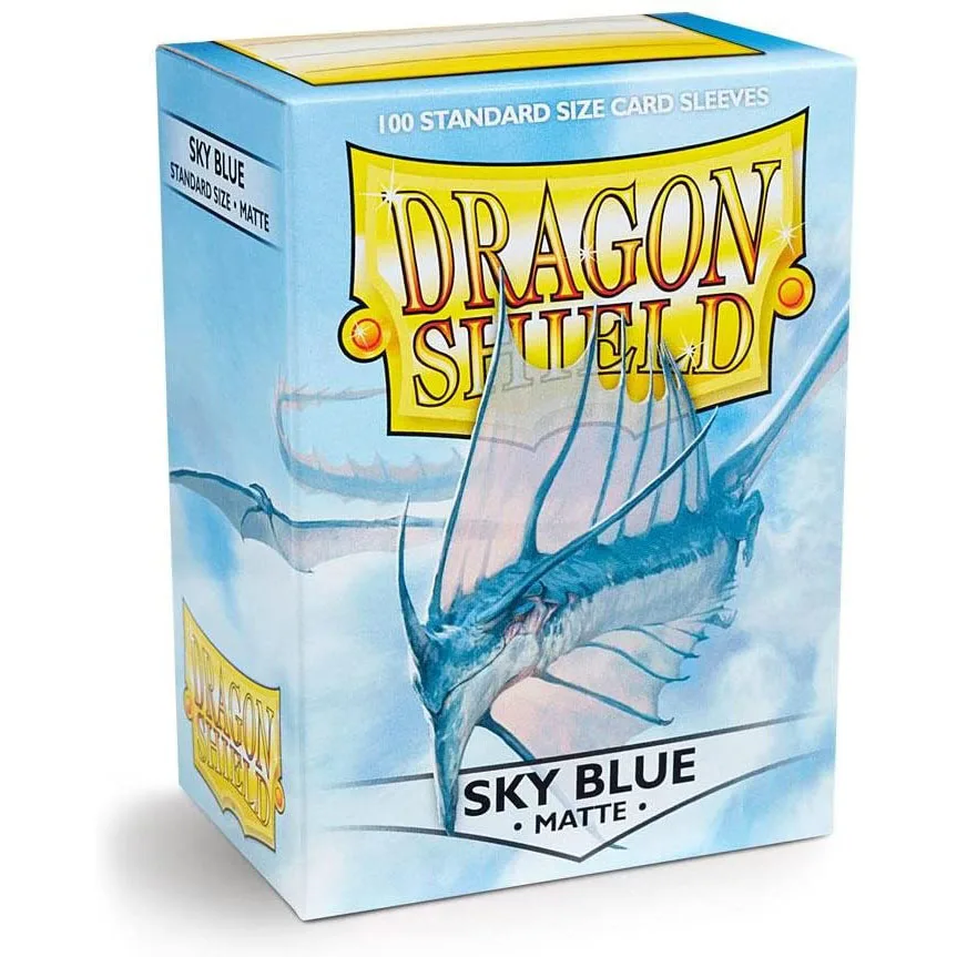 5 Packs Dragon Shield Matte SKY BLUE Standard Size Card Sleeves Cards Cover MGT Cards Protector for PKM/Star Reals Board Games