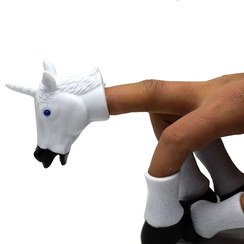 Nieuwe Pegasus Vinger Pop Speelgoed Grappige Vierbenige Hoef Eenhoorn Verhalen Kinderen Educatief Speelgoed Vinger Poppetspeelgoed