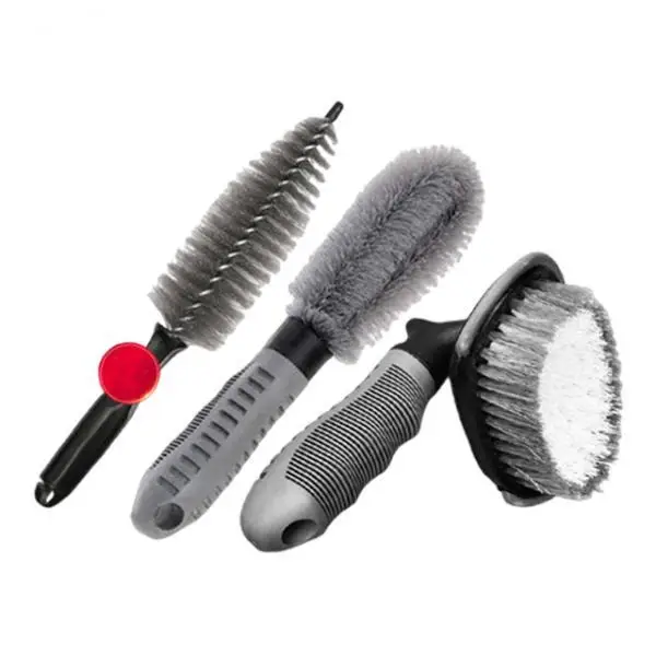 3 Pieces Car Tire Cleaning Brush Kit Duster Brush Lightweight Multiuse Tire