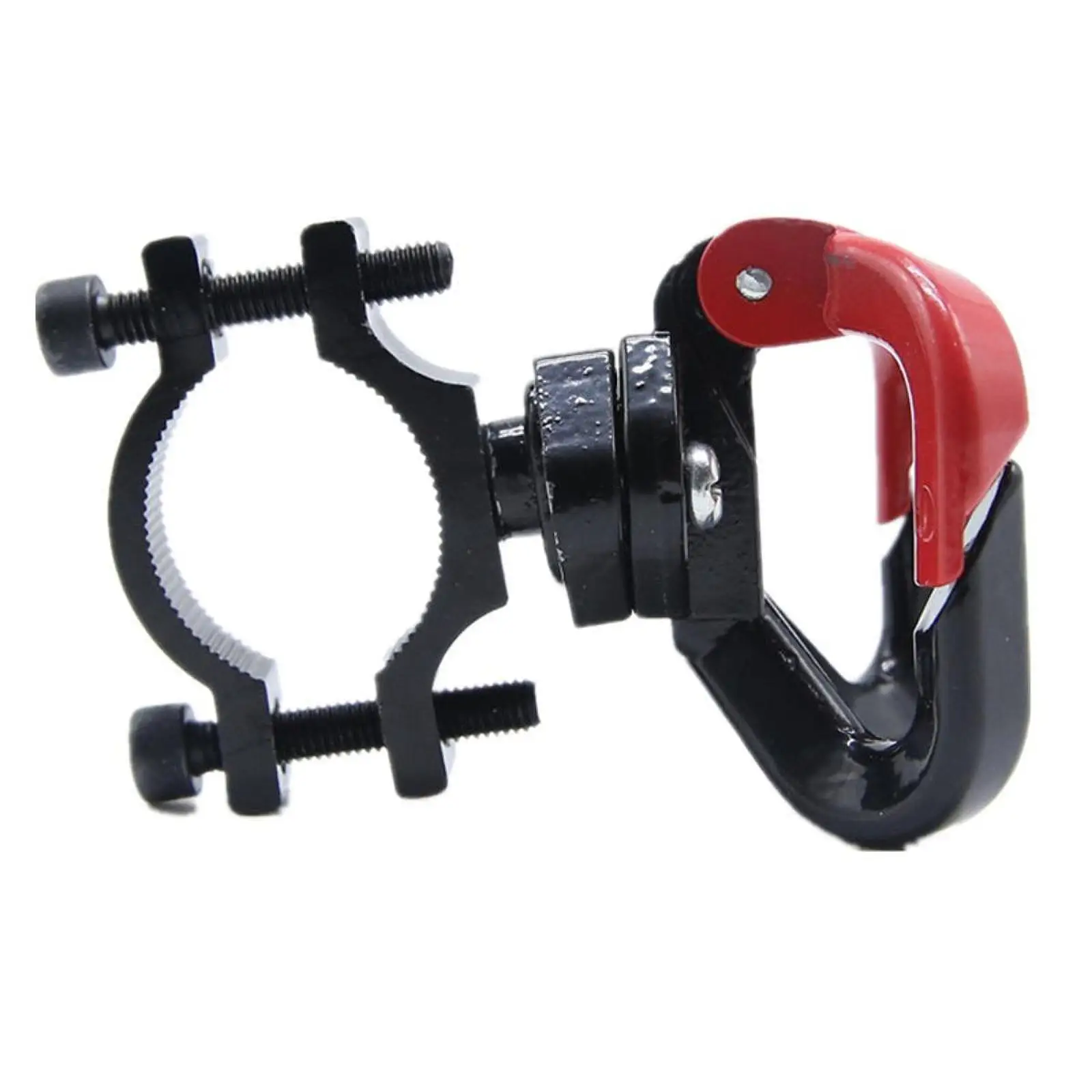 Double Hook Motorcycle Hanger Gadget Universal Bicycle Bag Holder Iron Clamp Mount for Poles