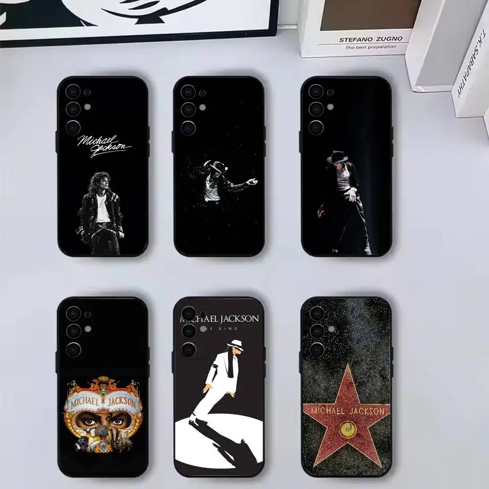 Singer M-Michael jackson  Phone Case Black Silicone Soft For Samsung S25,S24,S21,S22,S23,S30,Ultra,S20,Plus,Fe,Lite