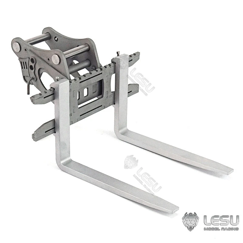 RC 1/14 Metal Quick Released Slector Fork for Tamiya Hydraulic Excavator Loader Dump Truck for VOLVO Trailer Tipper DIY Parts