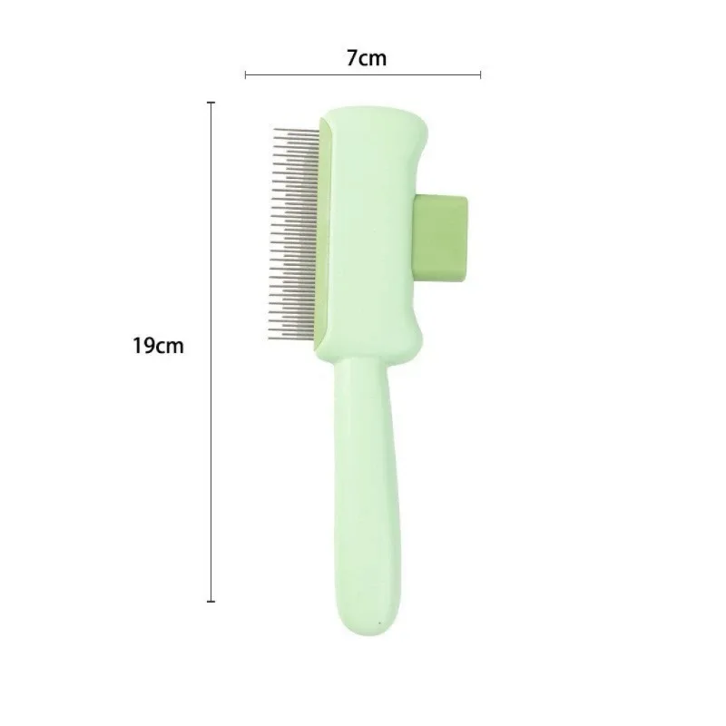 One-Click Self Cleaning Pet Comb, Cat Dog Hair Remover, Detangling Brush, Floating Hair Removal Grooming Tool for Pets