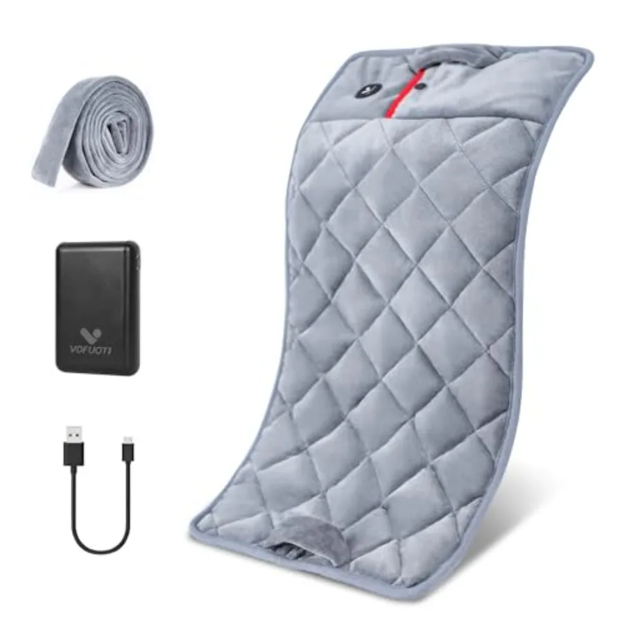 

Vofuoti Portable Heating Pad, Cordless Weighted Heating Pads with 10000mAh Battery and 3 Heat Settings, Outdoor Electric Heated
