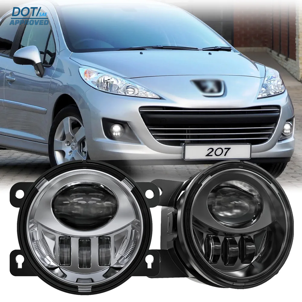 LED Fog Light For Peugeot 207 307 Hatchback Partner Boxer Expert Traveller 4007 2004-2020 H11 Front Bumper Driving Lamp Assembly