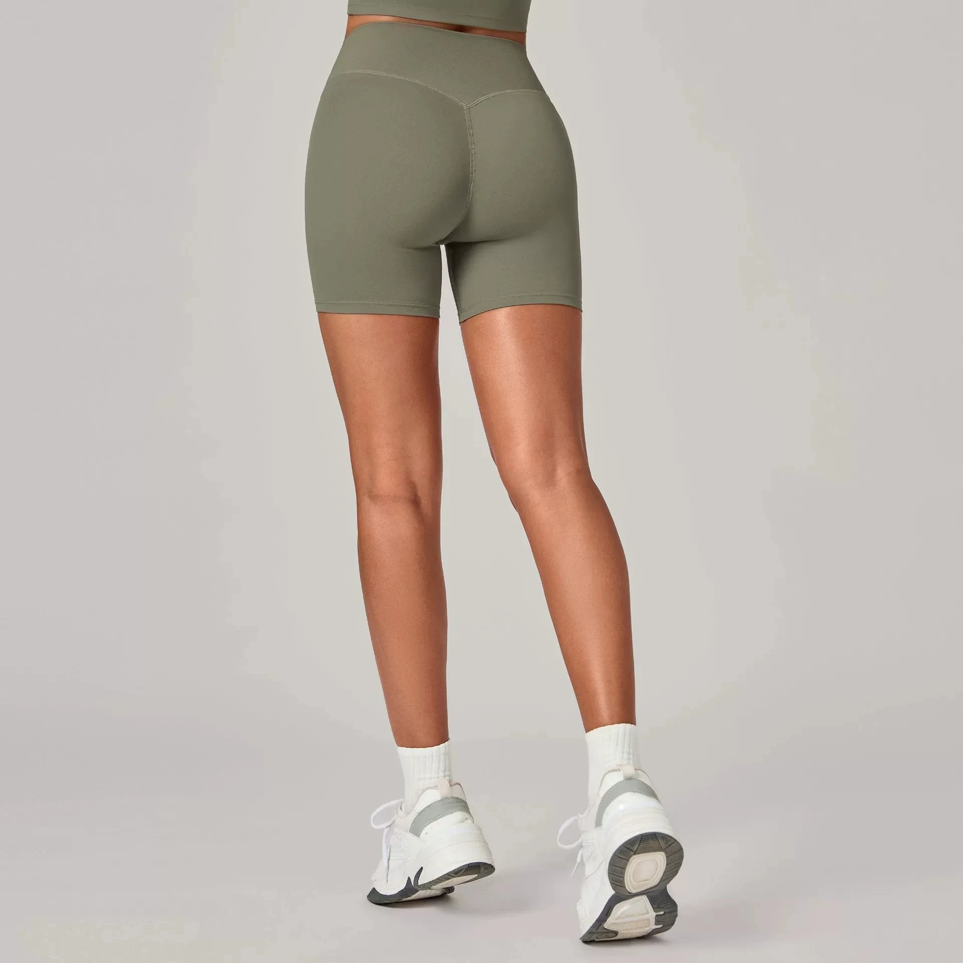 Gym Shorts Women Fitness Stretch Sports Shorts Yoga Shorts Fast Dry Workout Scrunch Outdoor Solid Color Recreation Butt Leggings