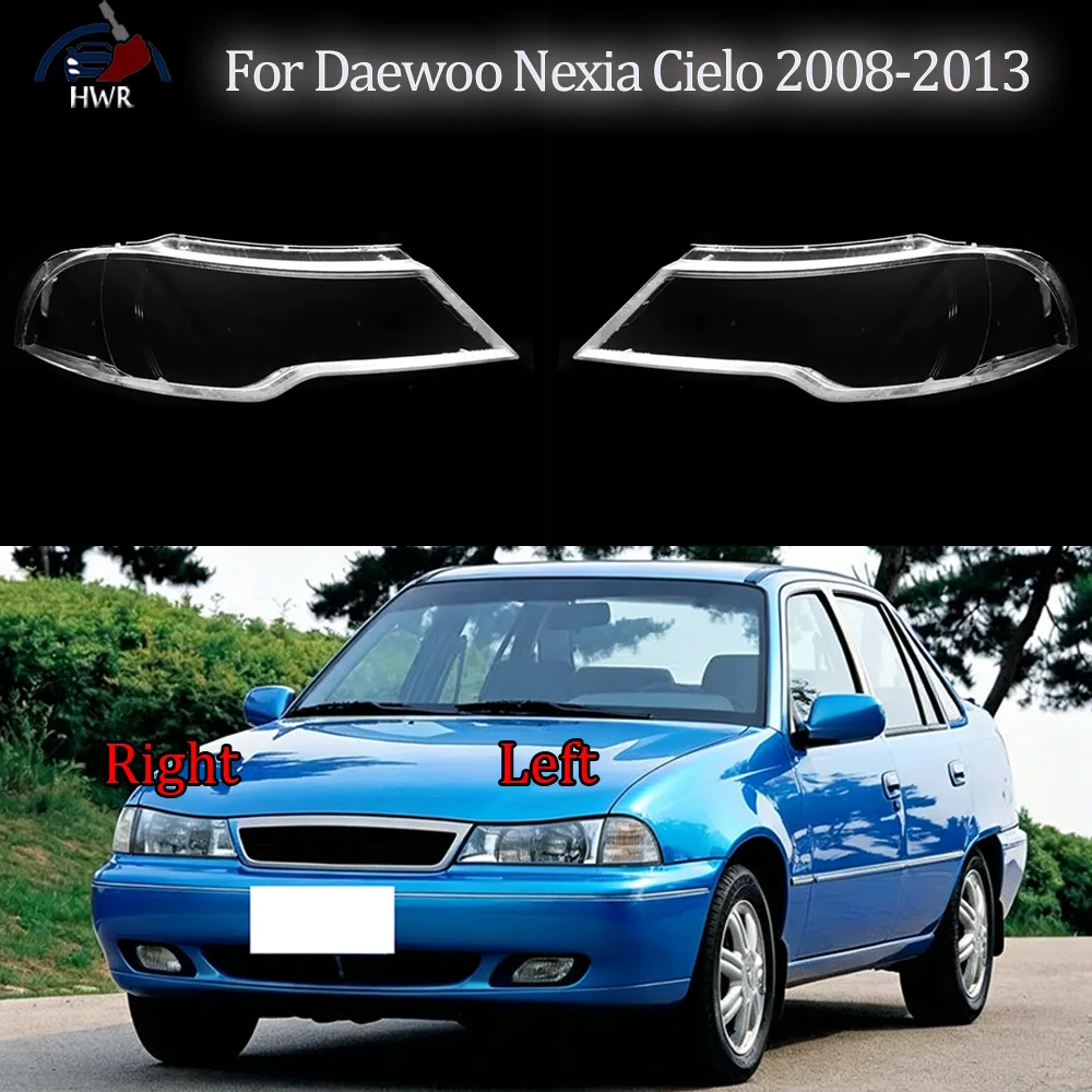 Cubierta de Faro Transparente para Daewoo Nexia Cielo 2008 2009 2010-2013, Pantalla de Plexiglás para Reemplazar la Lente Original