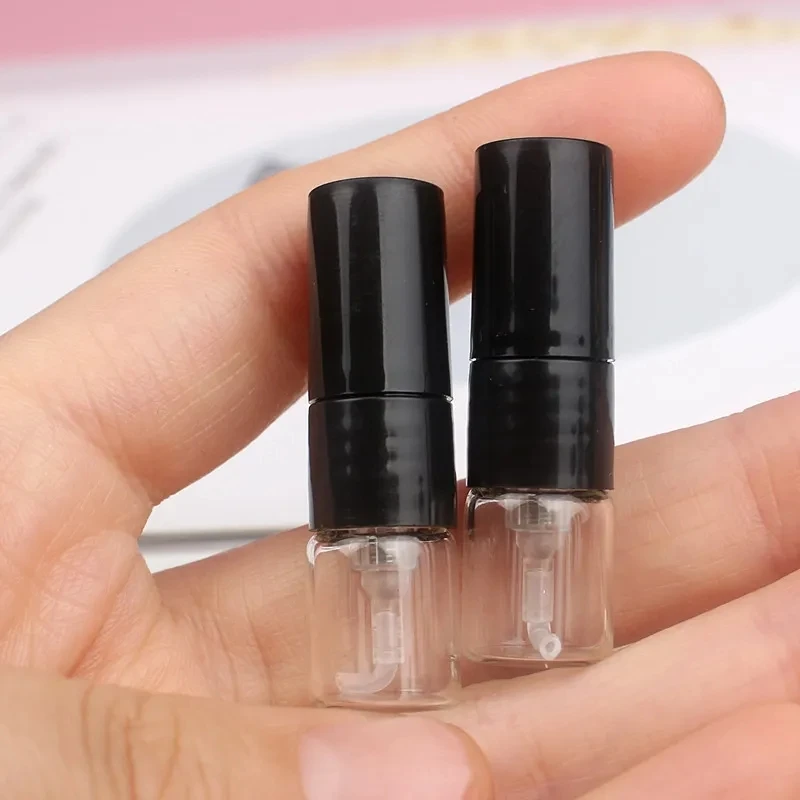 10 個 1 ミリリットルガラスボトル香水サブボトリング超微細スプレーハイグレード空ボトル香水アトマイザー化粧品容器