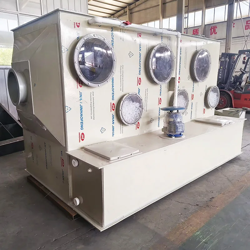 High-Efficiency Horizontal Wet Scrubber New Industrial Air Pollution Control System Eco-Friendly Exhaust  Treatment Equipment