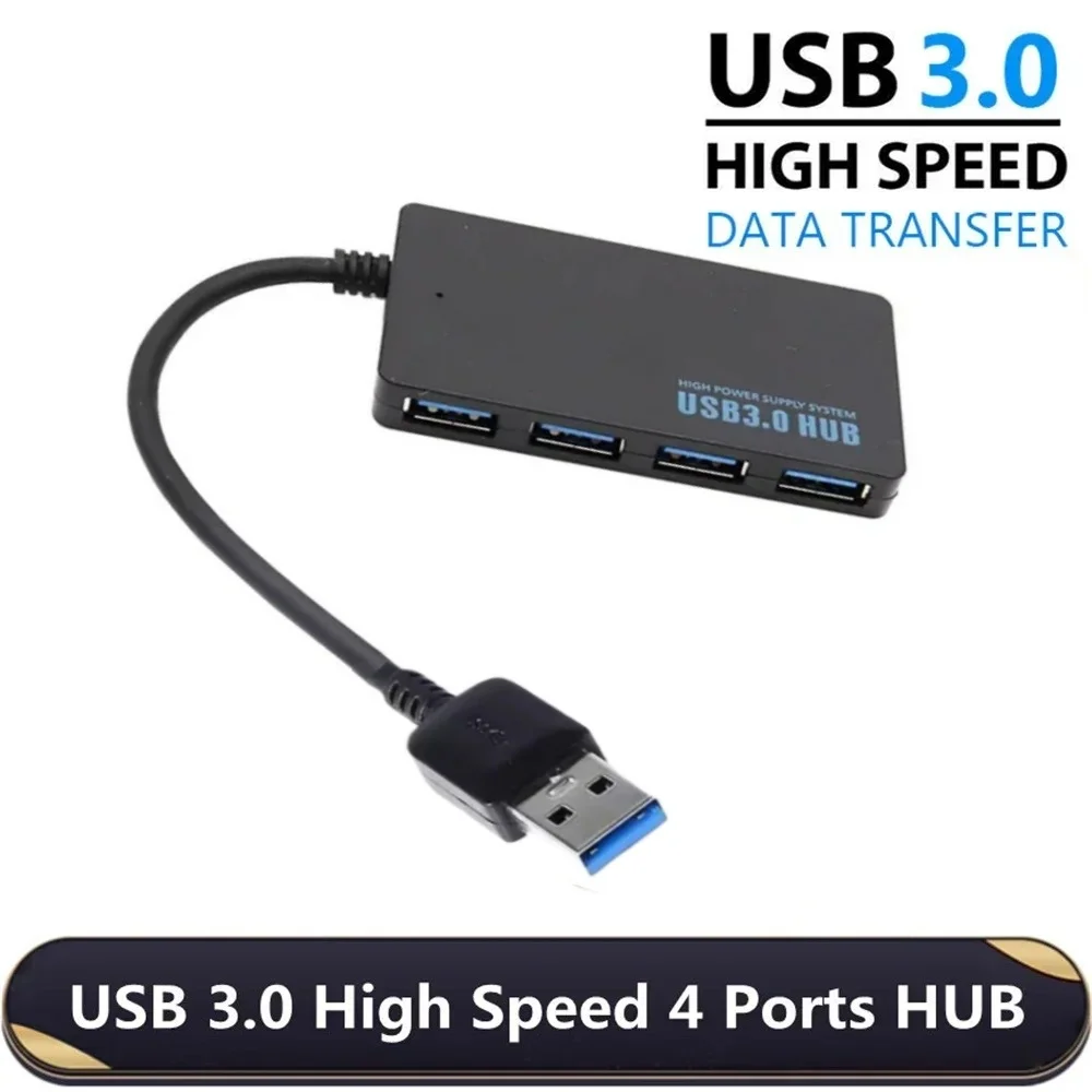 4 Ports MultiFunction USB Splitter USB 3.0 High-Speed HUB Safety Date Transfer Computer Accessories For Laptop Pc Expander Plug