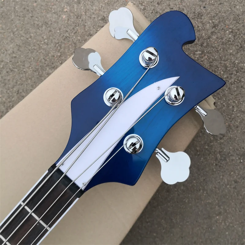 Customizable Irregular 4-String Electric Bass Guitar in Your Favorite Color - Free Shipping