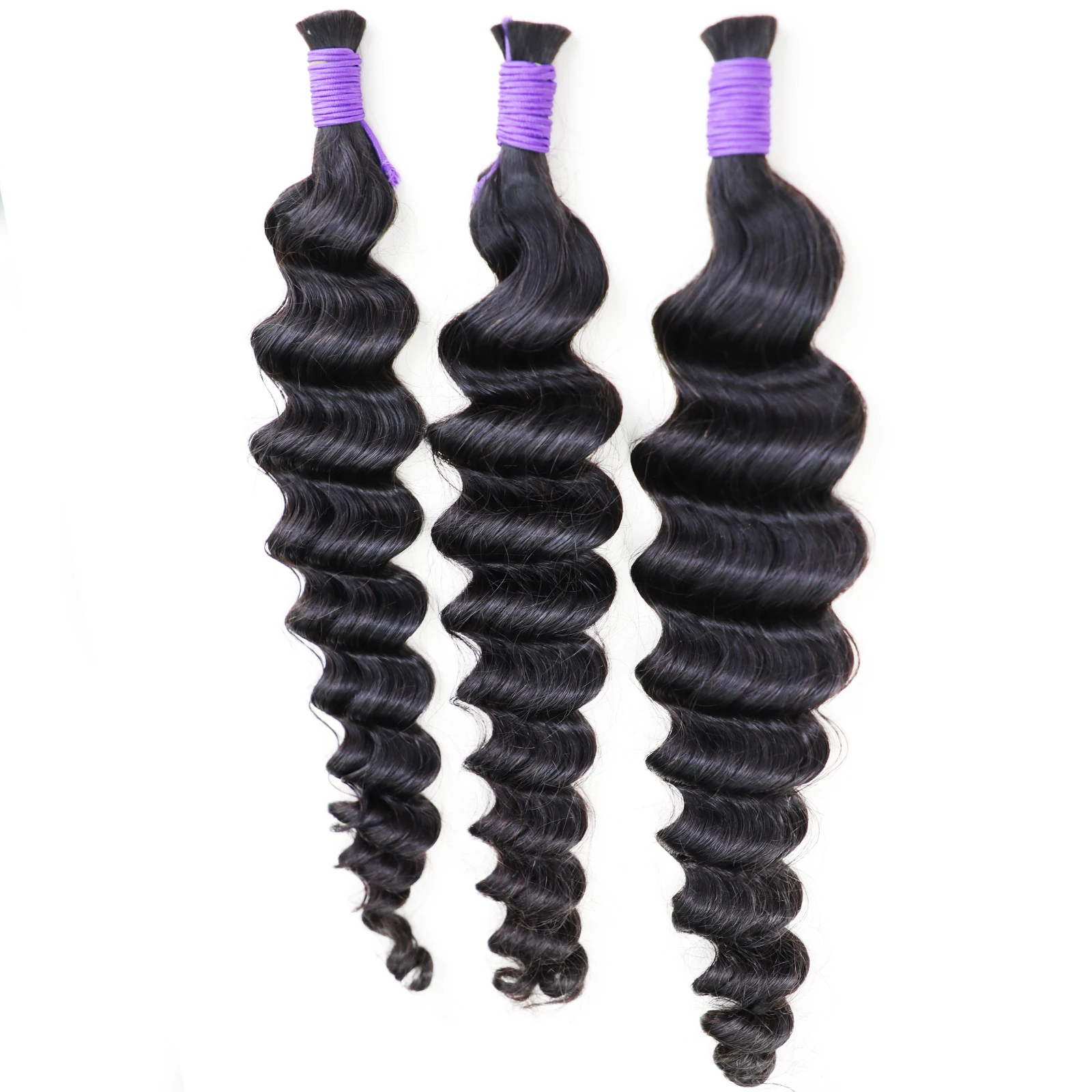 Loose Deep Wave 30Inch Remy Human Hair Bulk For Braiding High Quality 100% Extensions No Weft For Women Human Hair Bulk