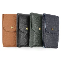 Handmade Genuine Leather Watch Box Bracelet Storage Bag Portable Jewelry Leather Watch Case Travel Pouch Watch Pouch Bag Case
