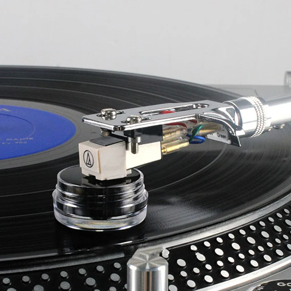 Phonograph Needle Cleaner Zero-Dust LP Cartridge Needle Cleaner Reusable Phonograph Cleaning Gel for Vinyl Record Player Needle