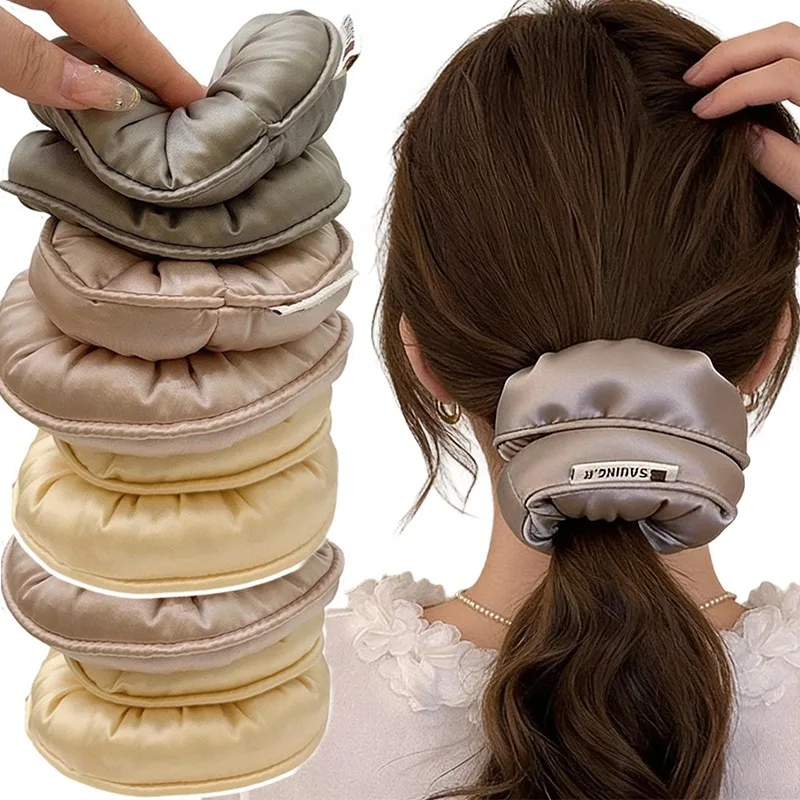 

Подушка-резинка для волос 3D с мягкой подкладкой, дышащая, из полиэстера, без заломов, против спутывания, эластичная повязка для сна и защиты волос