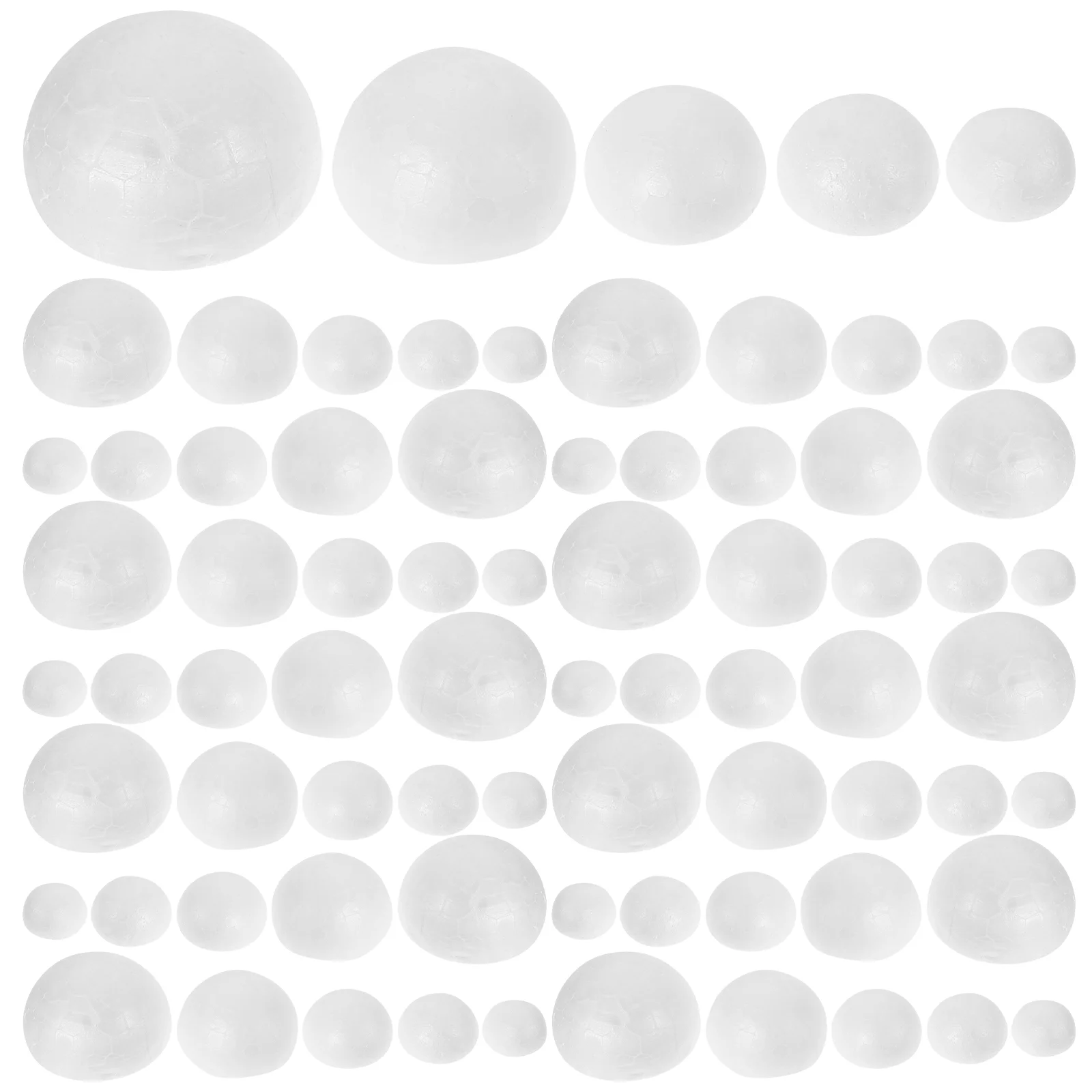 150 Pcs Children DIY Foam Toddlers Polystyrene Balls Half Semi Circle Shaped Crafts Desktop