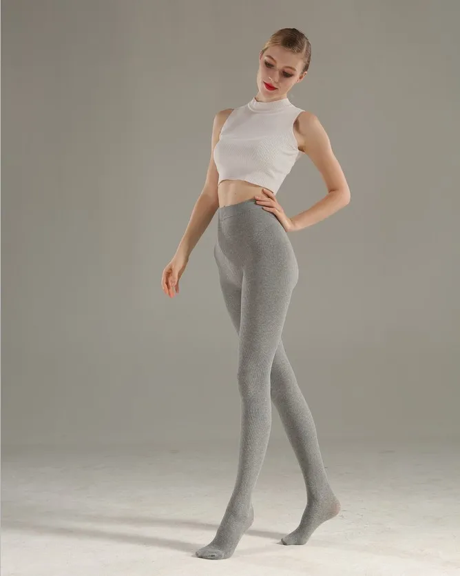 Spring Autumn Thin Cotton Leggings Women's High Waist Footwear Vertical Stripes Slimming Crion Trousers Pants