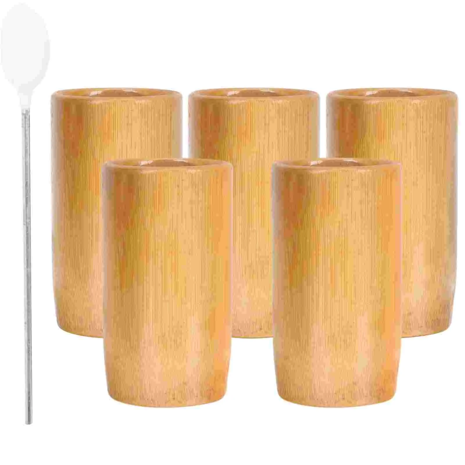 

5 Pcs Body Massager Home Use Cupping Supplies Bamboo Can Major Simple Tool Craft Premium Jar Reliable