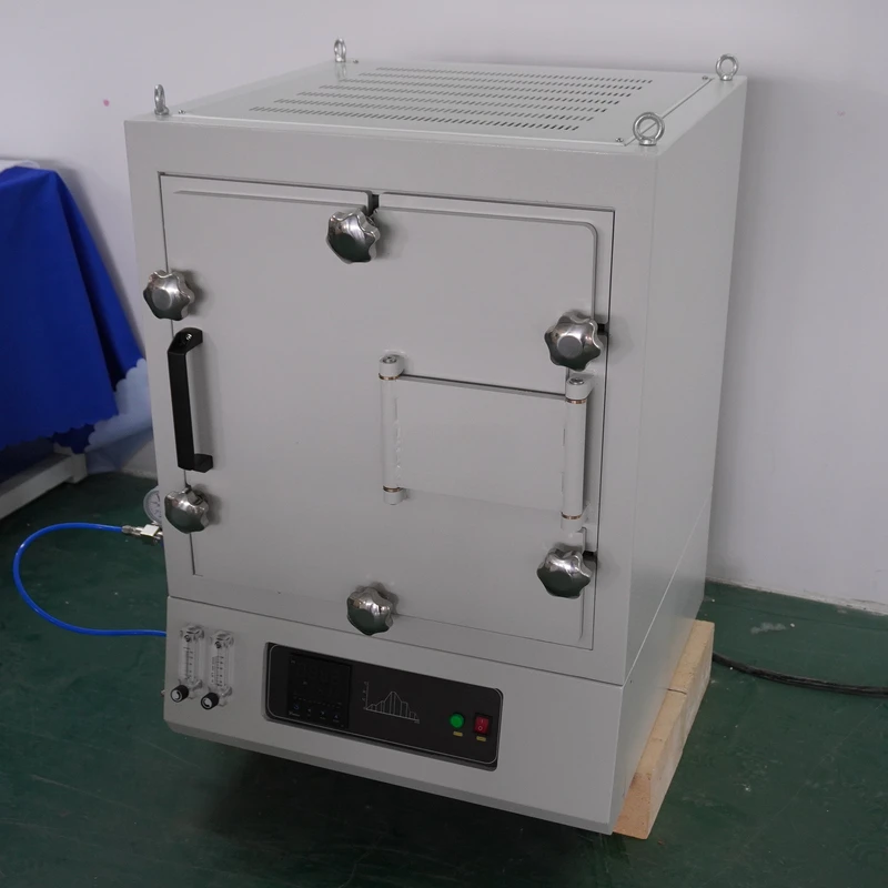 KS-VF 1800C Laboratory Vacuum Atmosphere Muffle Furnace, With Inlet Oxygen/Nitrogen/Argon, 3Kw Heating