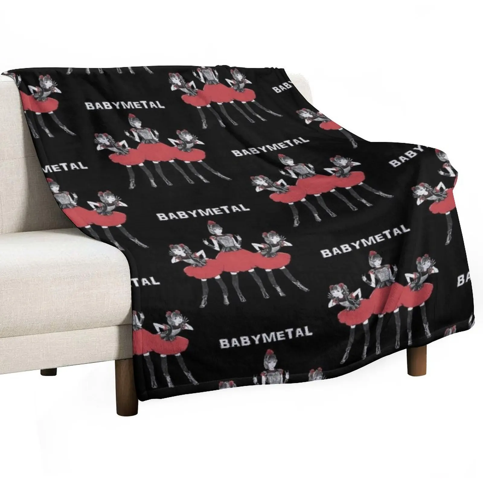 

Babymetal Band Throw Blanket Warm Napping Blanket for Office Couch Bed