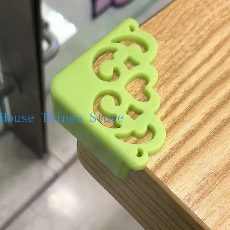 

652F 4 Pcs/set PVC Solid Color Right-angle Table Corner Protective Cover