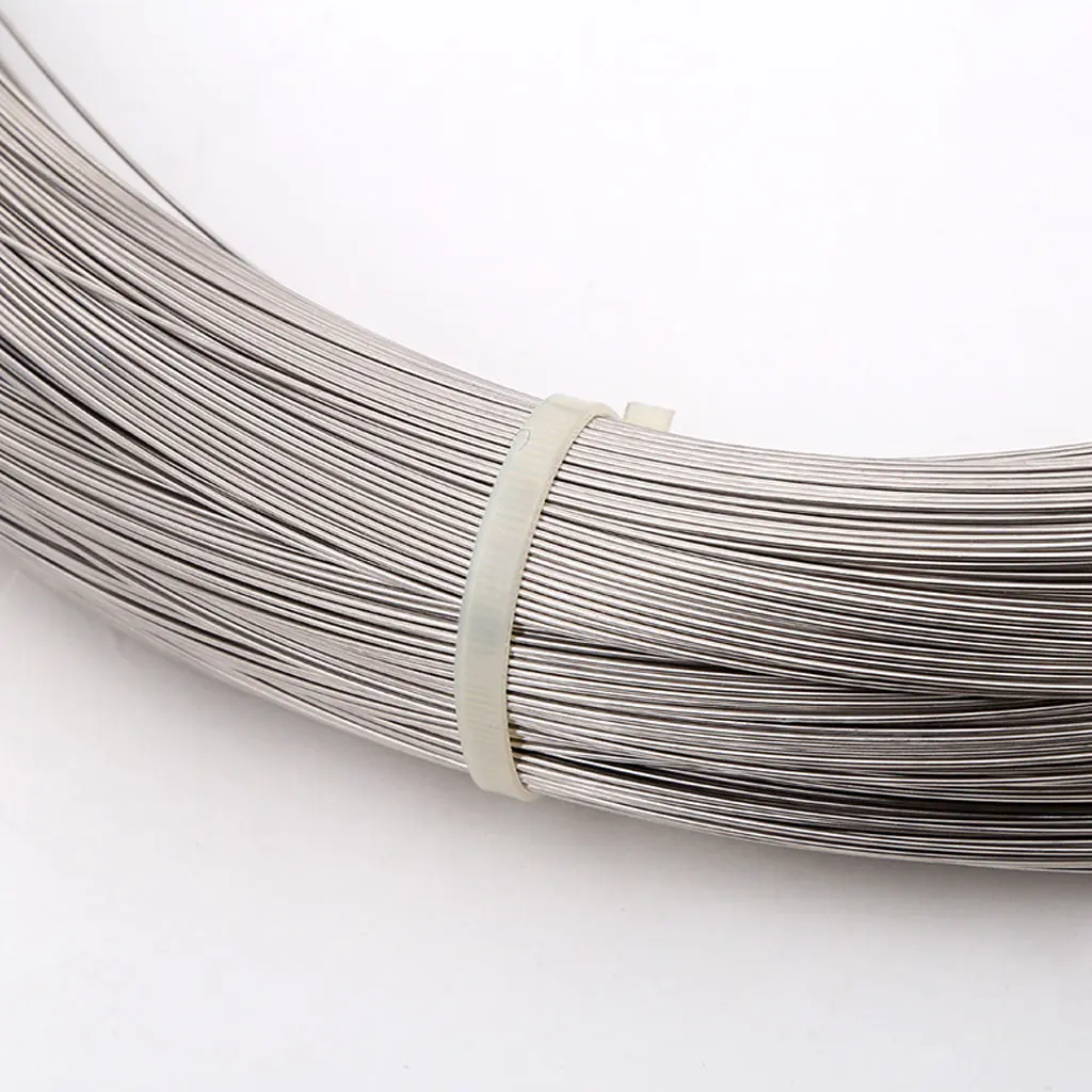 Spring Steel Wire 304 Stainless Steel Spring Steel Wire Single Strand Elastic Disc Steel Wire DIY Accessories Diameter 0.4mm-2mm