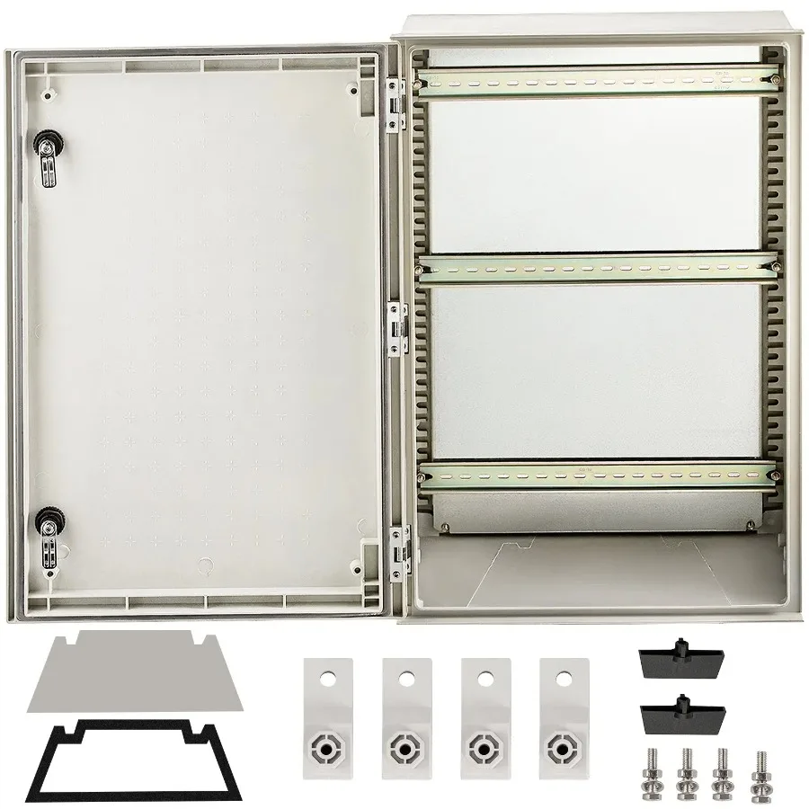 

Стальной корпус NEMA 24 x 16 x 9 дюймов Электрическая коробка из стекловолокна NEMA 4X IP66 Водонепроницаемый и пыленепроницаемый Электрический J для использования на открытом воздухе и в помещении