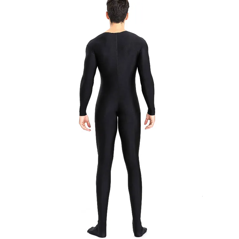 Speerise Men Adult Spandex Zentai Full Body Jumpsuit Zip Back Unisex Costume for Women Unitard Footed Cosplay Bodysuit Costumes