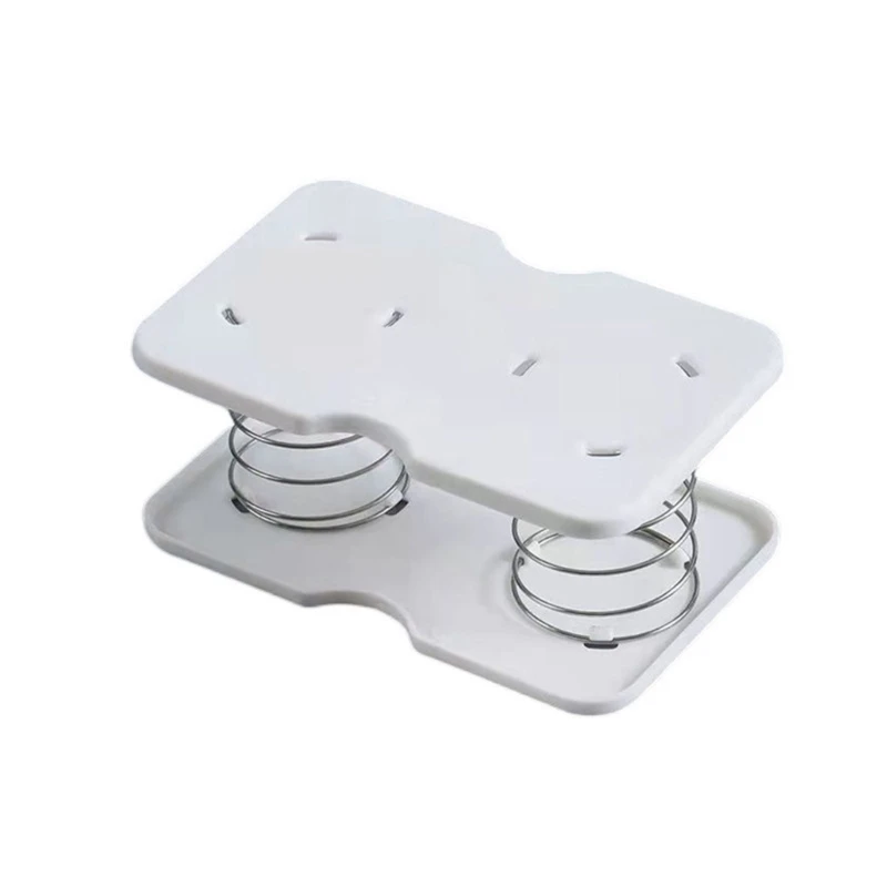 Multi Functional Tissue Box Holder Spring Loaded Base Paper Towel Spring Pallet
