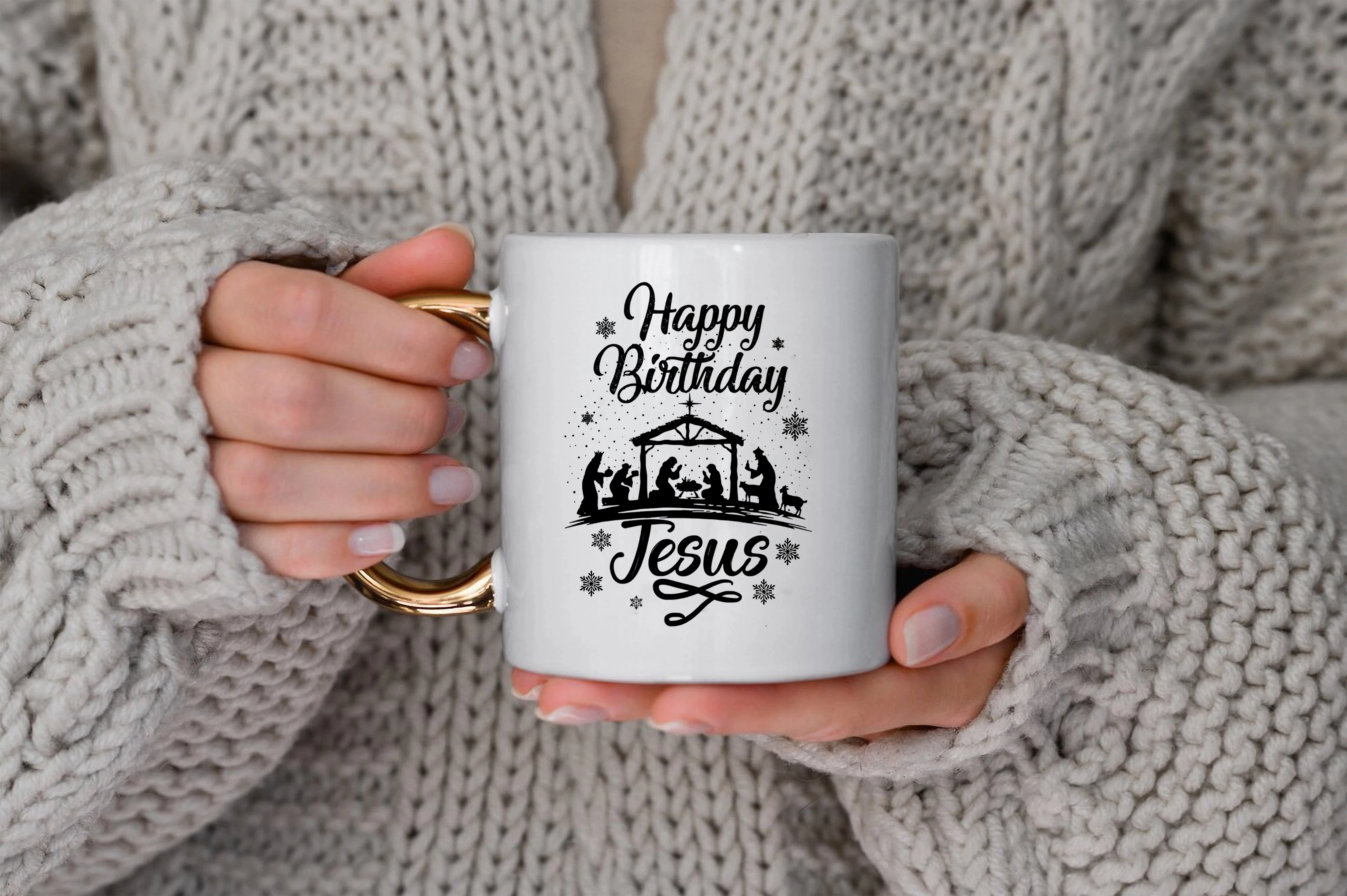 Happy birthday Jesus coffee mug Christian Christmas gifts Jesus is the reason Easter Mug Christian nativity festival mug