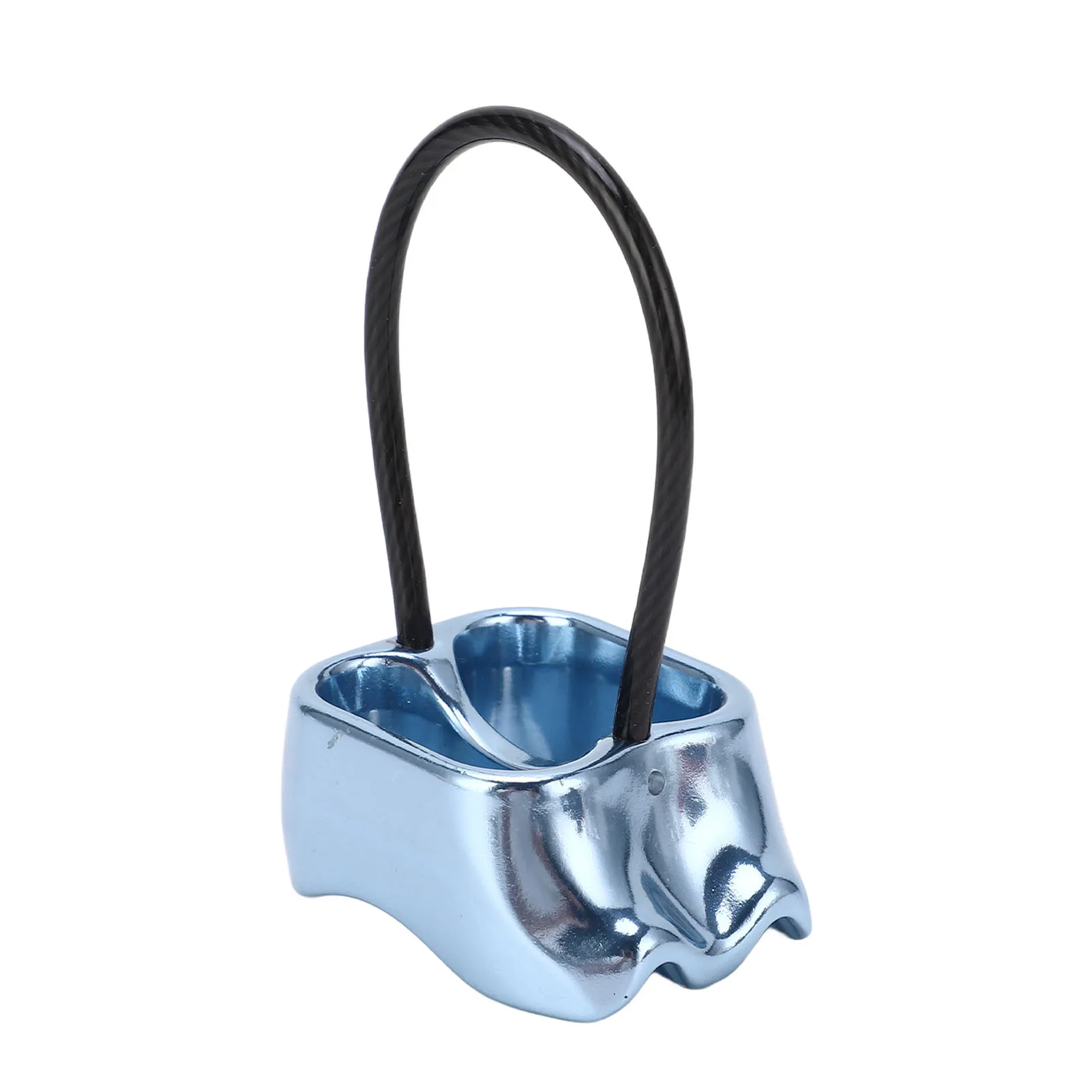 New Aluminum Alloy ATC Device Steel Cable Keeper Lightweight Rappel Device V-Groove Friction Rappel Descender Rock Climbing