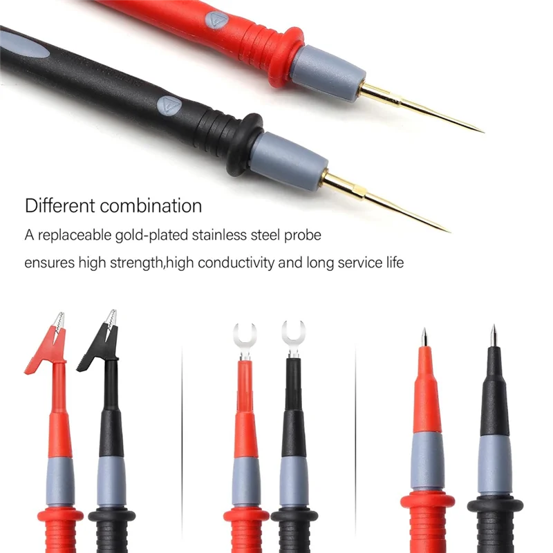 

【NEW】22PCS Multimeter Test Lead Kit, Back Probe Test Leads,Multimeter Probes,Test Leads With Alligator Clips,Probes