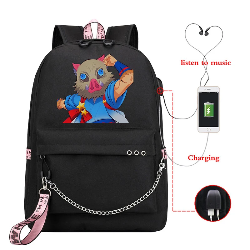 

Demon Slayer Manga Outdoor Backpacks Sportsbags Grocery Fashion Climbing Backpack Children School Bags Daypack Demon Slayer