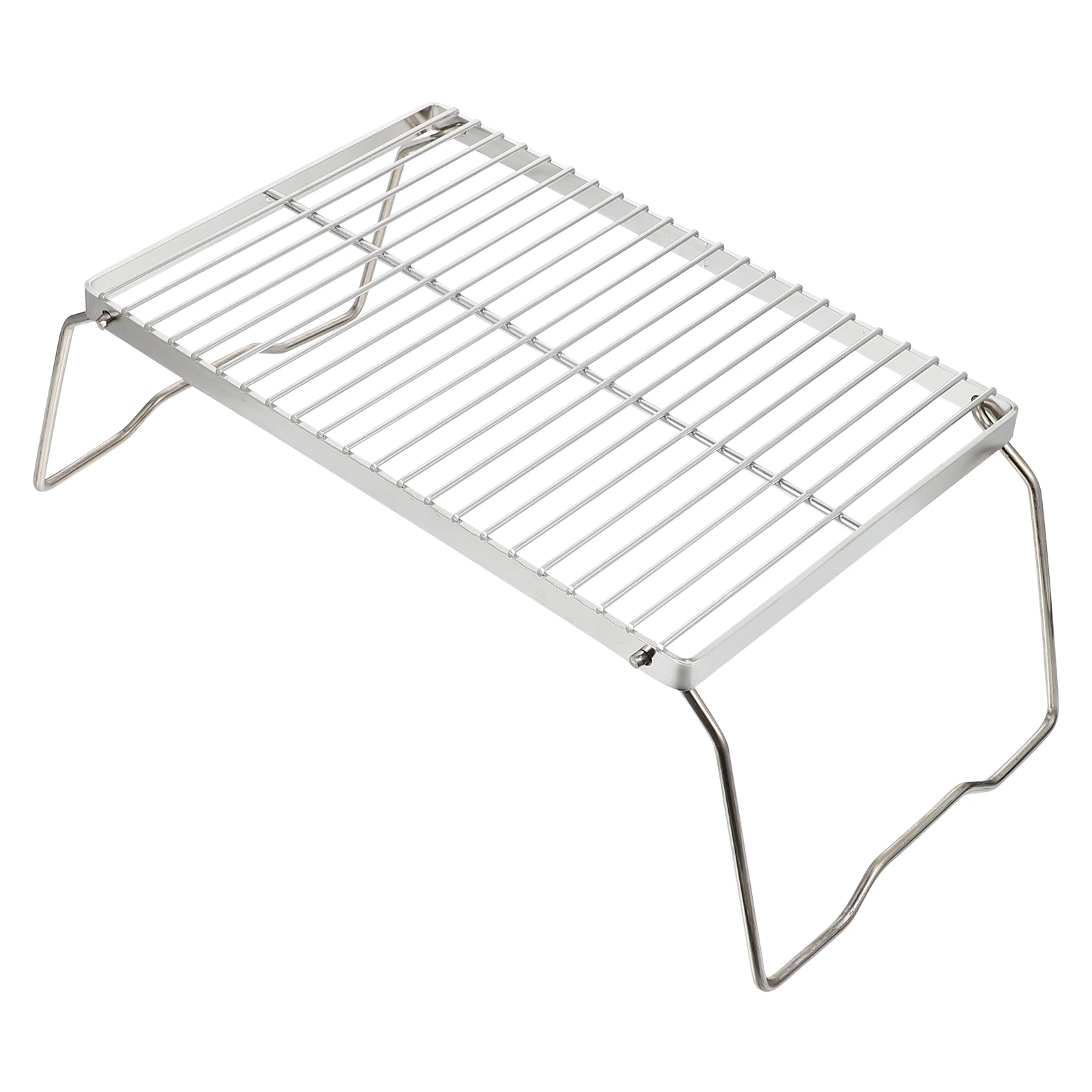 

Portable BBQ Grill Outdoor Barbecue Rack Folding Campfire Grills Camping Foldable Stainless Steel