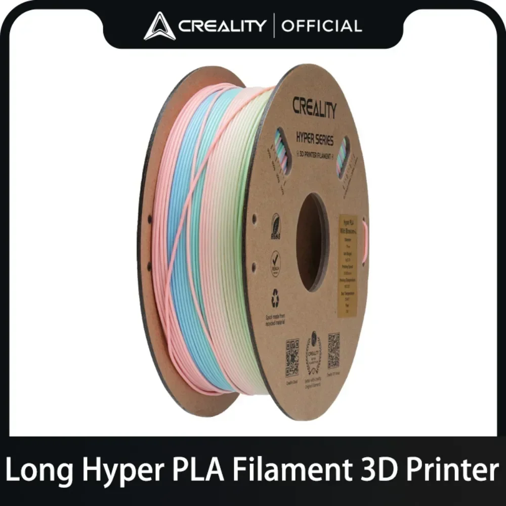 CREALITY Hyper Rainbow PLA Filament 3D Printer Wild Blossom-Long Gradient 3D Printing Additive Manufacturing 1.75mm 1KG