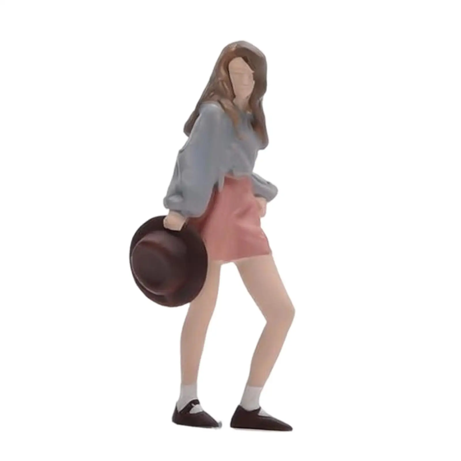 

1:64 Girl Model Figure Tiny People Model Character Pose Scene, Resin Figures DIY Projects Accessory DIY Scene Decor