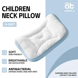 AIBEDILA Baby Neck Guard Pillow Children's Sleeping Pillow Breathable Soft Infant Pillow 1-10T Preschooler Pillow 50*33cm