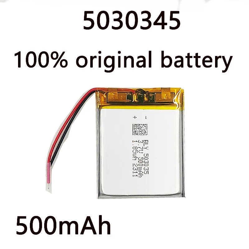 503035 3.7V 500mAh akumulator litowo-polimerowy do GPS MP3 MP4 zabawka Bluetooth zestaw słuchawkowy inteligentny zegarek Power Bank