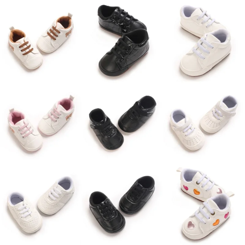Fashionable Baby Sports Shoes With Soft And Non Slip Fabric Sole Baby Shoes With Rest Ldle Beginner Walking Shoes 0-18M